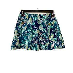 🌺 Lilly Pulitzer Madison Skort Tidal Wave In The Details | Women’s Size XS - EUC
